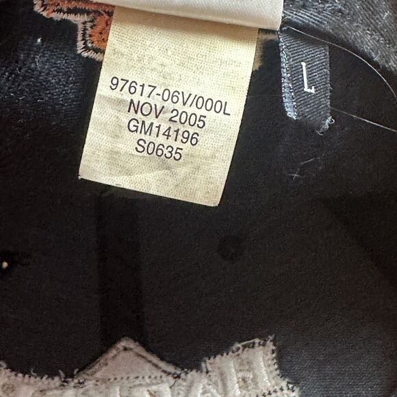 Harley Davidson Fitted Baseball Hat Cap Adult Large Wool Blue READ - Picture 10 of 10